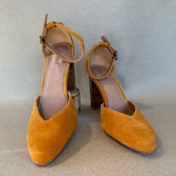 Soludos Shoes - Soludos Collette 4" Heels - Mustard - Size 8.5